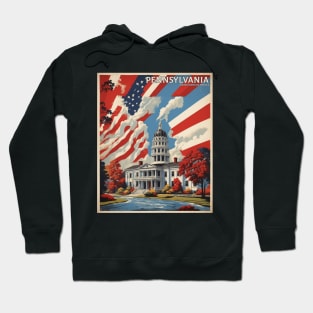 Pennsylvania United States of America Tourism Vintage Poster Hoodie